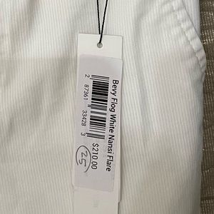 Flog Pants (Bevy Flog White Nansi Flare) Size 25 Off White Currently $210